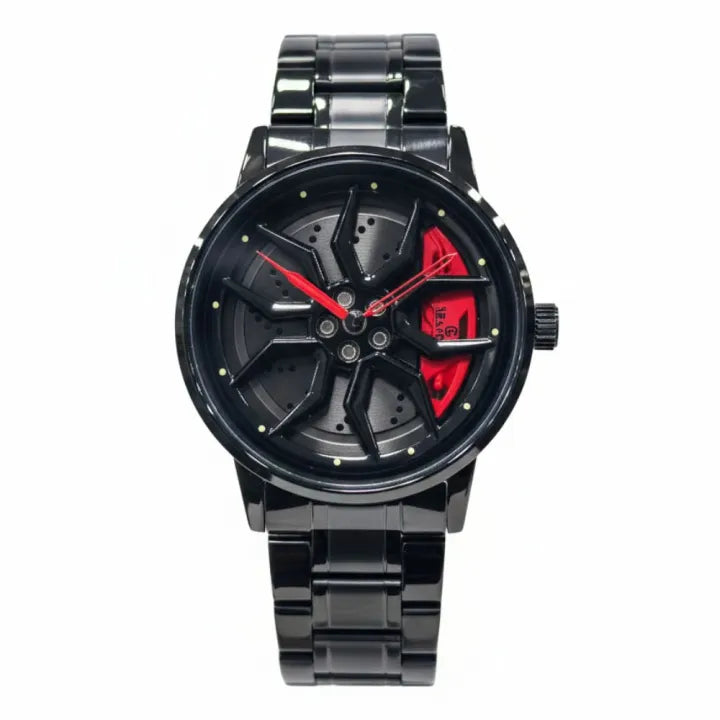 Men's Stylish Spinning Dial Watch – Premium Rotating Wheel Design Wrist Watch for Men (Without Box)